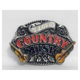 Belt Buckle - I Love Country Music