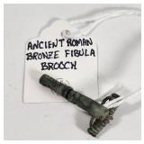 Ancient Roman Child Crossbow Fibula Brooch Bronze