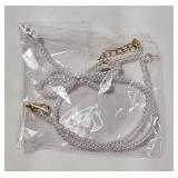 Faux Pearls Bow Necklace