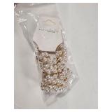 Faux Pearls with Gold Beads Necklace