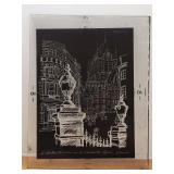 Chateau Frontenac Quebec on Glass c1960s by Savoie