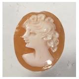 Carved  Portrait Cameo