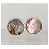 Mother of Pearl Earring Set on Sterling Silver