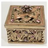 Pink & Violet Stones Trinket Box