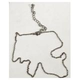 Silver Plate Chain 16.5 plus 3.5 inches