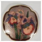 Belt Scarf Buckle Flowers Enamaled Vintage