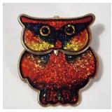 Colorful Owl Brooch