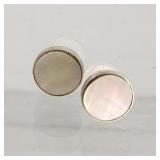 Mother of Pearl Earring Set on Sterling Silver