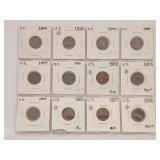 US Indian Head Cents 1894 to 1908