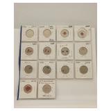 Canada Commemorative 25 Cents Set of 14