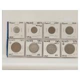 Poland  1923 to 1985 8 Coin Set