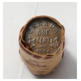 Canada 1934 George V Cents Roll