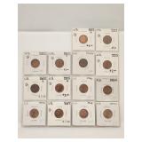 US Lincoln Wheat Cents 1951D to 1958D