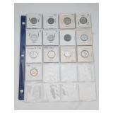 Set of Canada 5 Cents in Holders