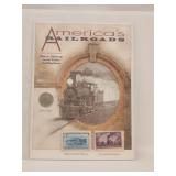 America's Railroad Coin & Stamp Sealed
