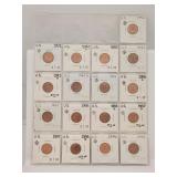 US Lincoln Cents 1990 to 1999 UNC