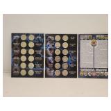 1999 &2000 Canada Millennium 25 Cents Set nAlbum