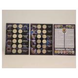 1999&2000 Canada Millennium 25 Cents Set inAlbum