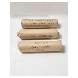 US Wheat Cents 1930s to 1950s.