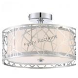 Abode 3-light Polished Chrome Semi-flush Mount Li