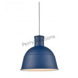 Irving 16-in Indigo Blue 1 Light Pendant (48gf1) B