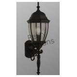 Bent Glass 1 Light 25 Inch Textured Black Outdoor
