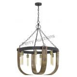 60w X 8 Apulia Metal/wood Chandelier