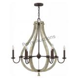 Medium Open Frame Single Tier Chandelier (6393) By