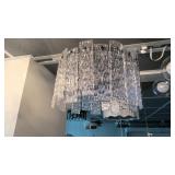 4-light Semi Flush, Matte Black, 12' H X 16.50'