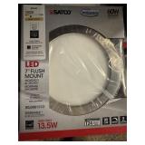 Satco Blink Ultra Slim 7' Led Flush Mount Light Fi