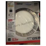 Satco Blink Ultra Slim 7' Led Flush Mount Light Fi