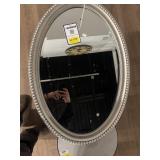 Ovel Silver Mirror