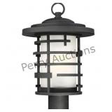 Lansing 1 Light 17 Inch Textured Black Outdoor Pos