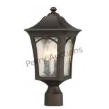 3-light Outdoor Post Lantern In Oil Rubbed Bronze