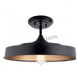 Semi Flush 1lt (34066l8j) By Kichler 52098bk