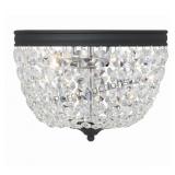 Nola 11.5'' Black Forged Flush Mount (2nwpe) By Cp