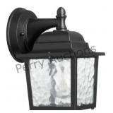 Traditional 8' 1-light Black Outdoor Wall Light