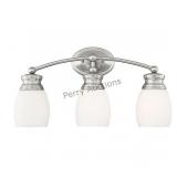 Elise 3-light Bathroom Vanity Light In Satin Nick