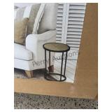 Harmonized Home Birkett Black Metal Frame Wood To