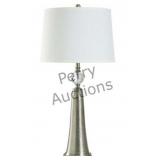 Cameron 34 Inch 60.00 Watt Brushed Steel And Clear