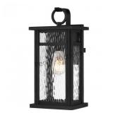 Moira 1-light Earth Black Outdoor Wall Lantern (wl