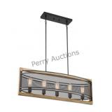 Atelier - 5 Light Island Pendant With- Black And H