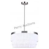 Syren 3 Light Brushed Nickel Modern Chandelier