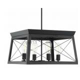 Briarwood 4-light Chandelier In Textured Black