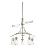 Chandelier (model: 3305-84) Finish: Brushed Nickel