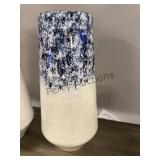 Vase Arctic Finish In White And Blue By Sagebrook