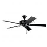 Kichler Basics Pro 52-in Satin Black With Satin Bl