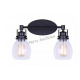 Carson 2 Light Vanity, Black Finish (80q5y) By Ca