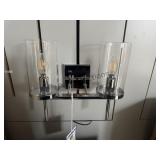 Chrome Plated 2 Light With Glass Cover Bathroom