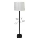 House Of Troy Sawyer Black Satin Nickel Floor Lamp